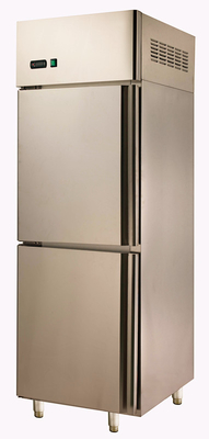 Холодильник нержавеющей стали 2 дверей чистосердечный для рекламы, Freezer≤18℃