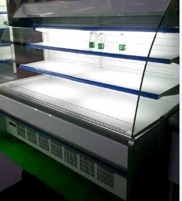 Тележка еды охладителя Multideck компрессора Corpeland/Pansonic открытая к клиенту используемому в супермаркете